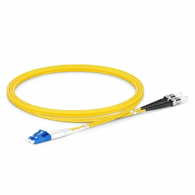 Alt view image 6 of 7 - OS2 LC to ST Single Mode Fiber Patch Cable, 3m/10ft, 1Pack | Singlemode, Duplex, 10G/40G/100G, SMF, SM Fiber Optic Cable, 9/125um, Optical Cable Series, Cable Diameter 2.0mm, LSZH Jacket