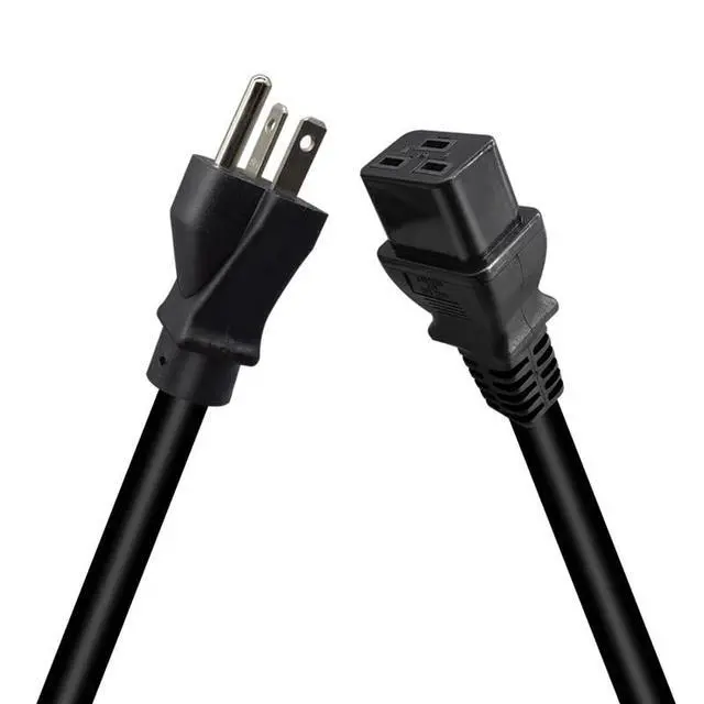 Alt view image 5 of 6 - NEMA 6-20P to IEC320 C19 Power Extension Cable, 3 Prong NEMA to C19 20A 12 AWG,Power Line with ETL Listed, for Server,PDU UPS (6-20P to C19-1.8M/5.9FT)