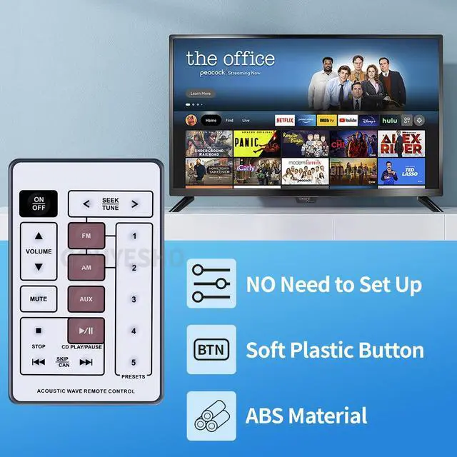 Alt view image 2 of 6 - Replacement Remote Control for Bose Acoustic Wave CD-3000 Music System