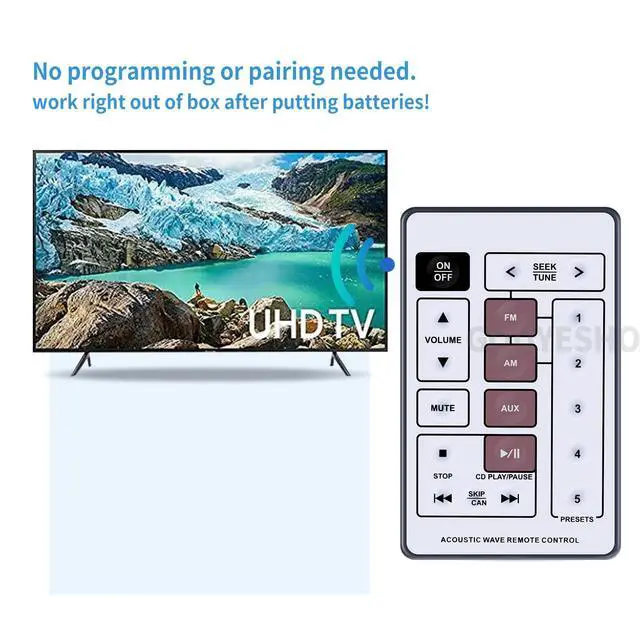 Alt view image 3 of 6 - Replacement Remote Control for Bose Acoustic Wave CD-3000 Music System
