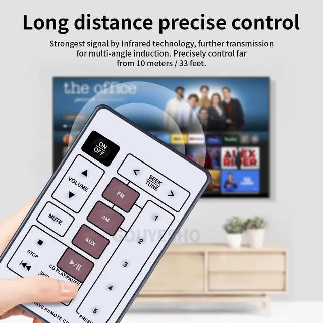 Alt view image 4 of 6 - Replacement Remote Control for Bose Acoustic Wave CD-3000 Music System