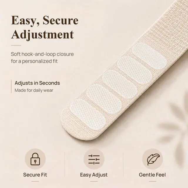 Alt view image 3 of 7 - 3 Pack Nylon Loop Bands for Hume Band Replacement Strap for Hume Band 1.0 | Hand Washable and Quick-drying, Soft Breathable Adjustable Wristband for Hume Health Band Fitness Tracker, Hook Loop Band