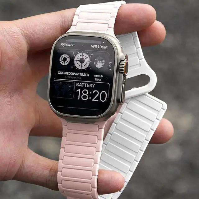 Alt view image 3 of 6 - Compatible for Amazfit Helio Bands, Quick Release Silicone Sport Strap Watchband Compatible for Amazfit Helio Fitness Tracker Wristband