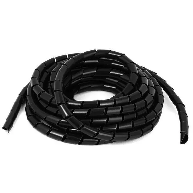 Alt view image 7 of 7 - Spiral Cable wrap, 39FT Wire wrap,1/2 inch Spiral Cable Wraps for Cords Covers Bundle Sleeve Hose for Computer, Power,PC, Audio & Video Electrical Wire Organizer RoHS Black
