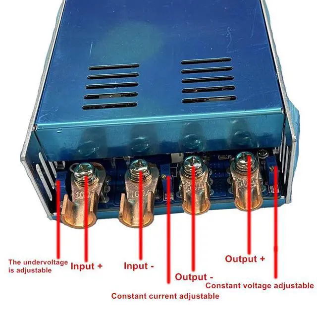 Alt view image 2 of 5 - 12V-60V to 15V-80V 100A 2000W DC Boost Power Supply Output Constant Voltage and Constant Current Adjustable Charging Module