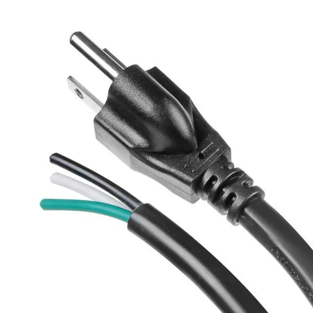 Alt view image 3 of 7 - 10ft 16 Gauge 3 Prong Heavy Duty Replacement Power Supply Cord Cable 110V 115V 120V Pigtail for Universal AC Appliance, NEMA 5-15P Plug US SJT 16AWG (13A) (16AWG)