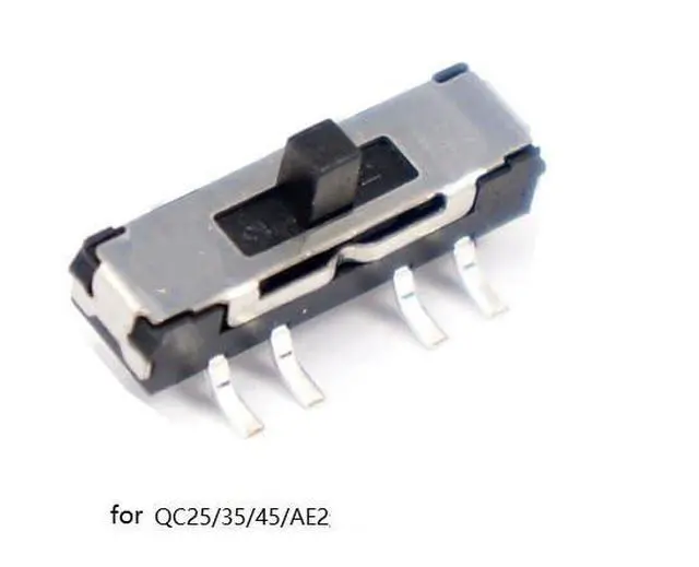 Alt view image 4 of 4 - Bose Power Button, Slide Switch Replacement for QC35, QC45 Headphones, Black, Slide Actuator, Manual Operation