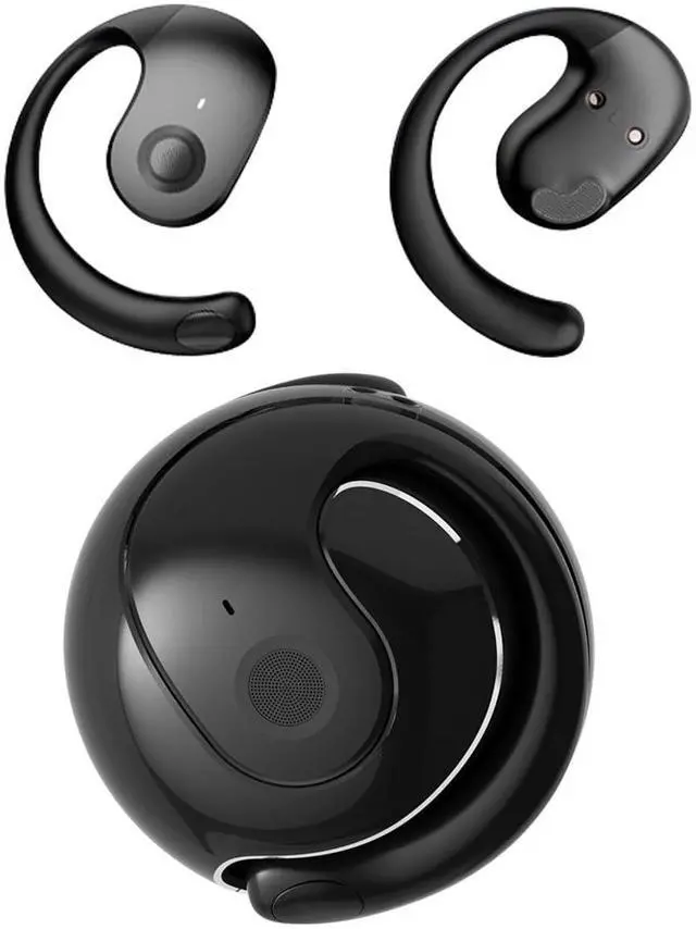 Main image of Out of Ear Open Ear Headphones Wireless Ear Hanging Bluetooth Headset, Air Bone Conduction Open Ear Earbuds, Work Out OWS Over the Ear Earbuds Open Ear Buds Not In Ear Outside the Ear Earphones