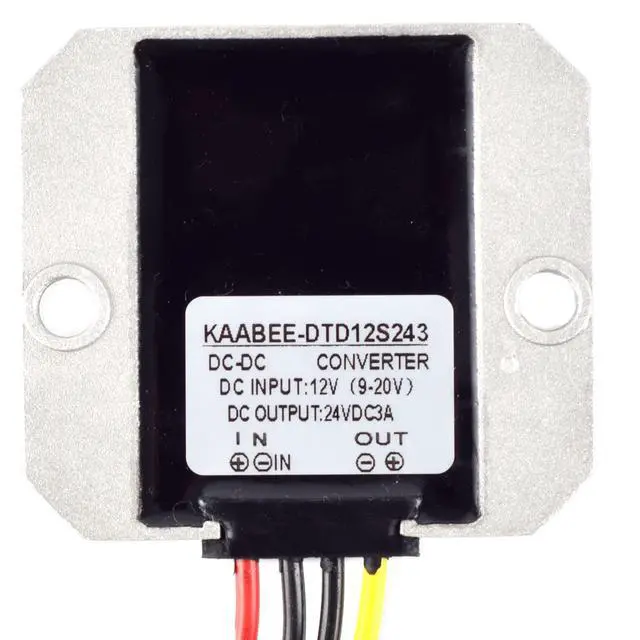 Alt view image 2 of 7 - DC-DC Converter 12V Step Up to 24V Boost Voltage Transformer (3A 72W)