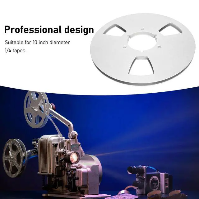 Alt view image 6 of 7 - 10 Inch 1/4 Inch Tape Reel Open Reel,3 Wind Resistance Holes Empty Tape Reel for Recording Aluminum Alloy Take Up Reel for Professional Sound Durability(silver)