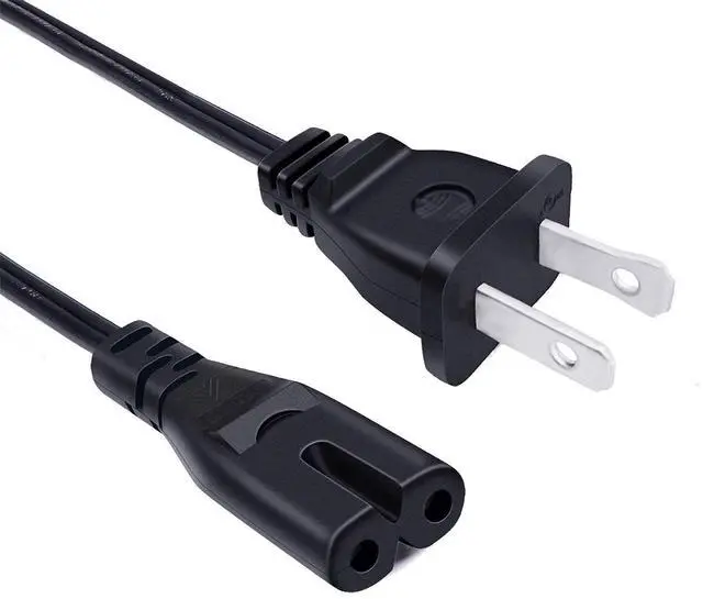 Main image of 8ft AC Printer Power Cord Replacement for HP OfficeJet Pro 8025 5212 6978 3830 5255 9015 4650 9025 8710 8720 6968 8610 Photosmart 5510 5520 6510 Printer 2 Prong AC Power Cord Cable