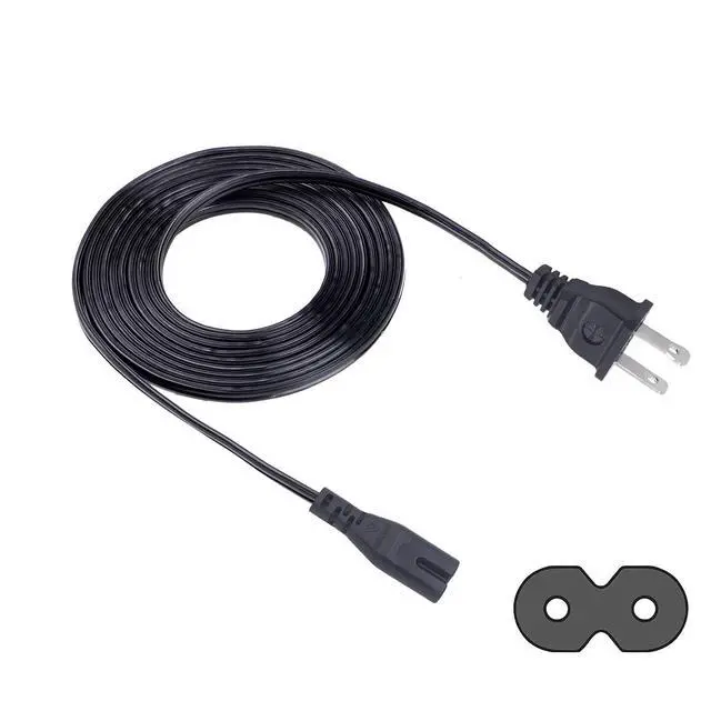 Alt view image 4 of 6 - 2 Prong Power Cord Replacement for Bell + Howell Super Bright Light Bar 8Ft IEC C7 Power Cord AC Cable