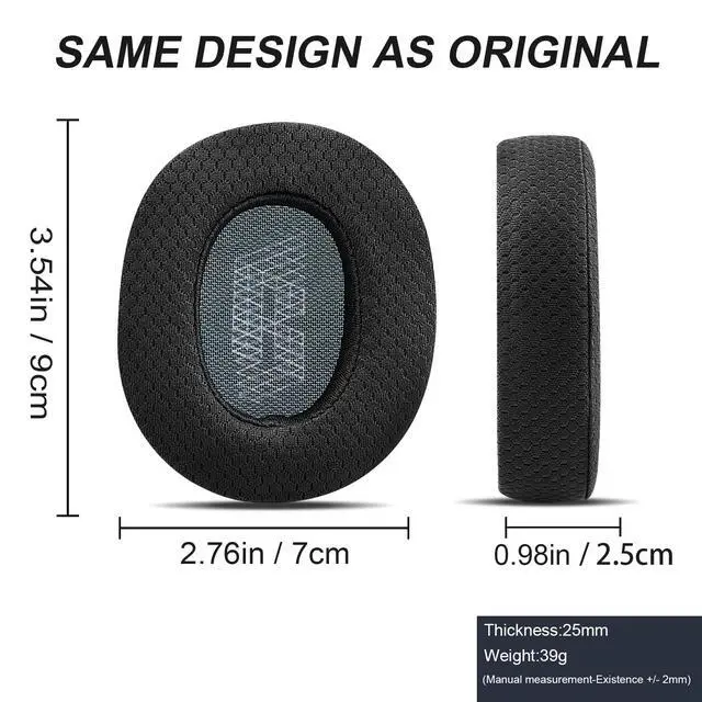 Alt view image 3 of 6 - GVOEARS Replacement Ear Pads for JBL Live 650/660BTNC E65BTNC Headphone, Ear Cushions Headset Earpads with Noise Cancelling Memory Foam