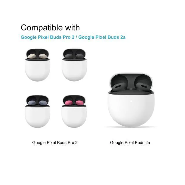 Alt view image 2 of 5 - Replacement Ear Tips for Google Pixel Buds Pro 2, Black | Memory Foam Eartips Compatible with Google Pixel Buds 2a, 3 Pairs (S/M/L)