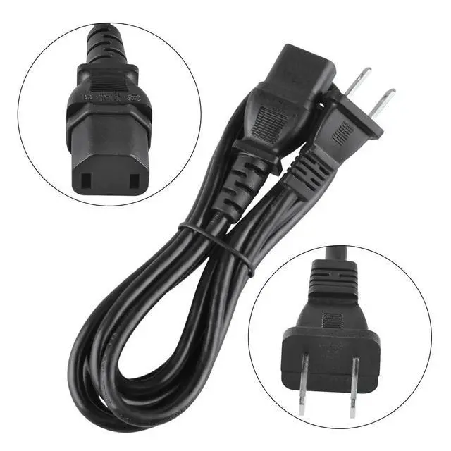Alt view image 4 of 5 - 2 Prong UL Listed 6.6FT Long Cable AC Power Cord Replacement for Sony KDL-40VL160 KDL-40W4100 Bravia TV LED Cable Lead