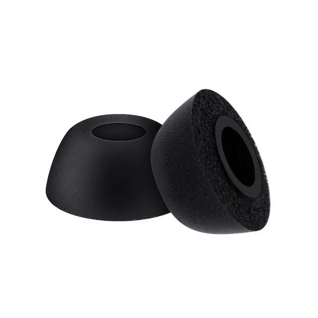Alt view image 3 of 5 - Replacement Ear Tips for Google Pixel Buds Pro 2, Black | Memory Foam Eartips Compatible with Google Pixel Buds 2a, 3 Pairs (S/M/L)
