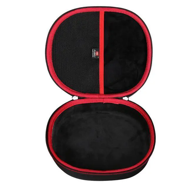 Alt view image 3 of 7 - Hard Headphone Storage Case for Silensys E7 / PurelySound E7 / MOVSSOU E7 / COWIN E7 / Tapela E7 / Audonia E7 Active Noise Cancelling Bluetooth Headphones (Case Only) (Red)