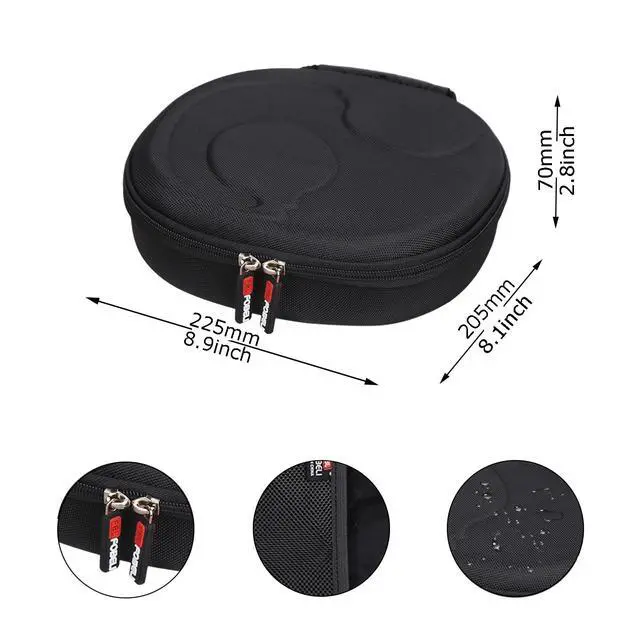 Alt view image 6 of 7 - Hard Headphone Storage Case for Silensys E7 / PurelySound E7 / MOVSSOU E7 / COWIN E7 / Tapela E7 / Audonia E7 Active Noise Cancelling Bluetooth Headphones (Case Only) (Black)