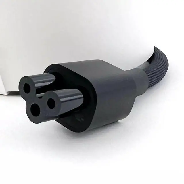Alt view image 4 of 7 - A3389 A3143 A2901 A2615 A1999 AC Power Cord Cable for Mac Studio M1/M2/M4 & Pro Display XDR 32" 923-07008,661-26399,677-24538 (Authentic/Black/Woven/Braided) English (US) Power Cord