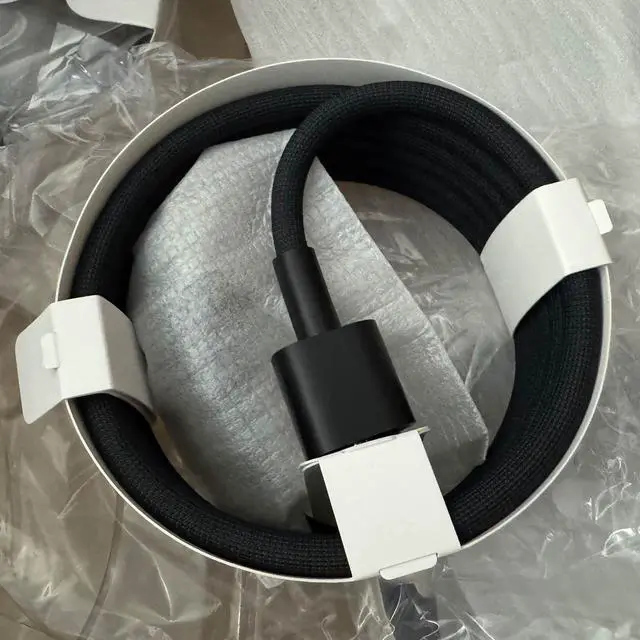 Alt view image 5 of 7 - A3389 A3143 A2901 A2615 A1999 AC Power Cord Cable for Mac Studio M1/M2/M4 & Pro Display XDR 32" 923-07008,661-26399,677-24538 (Authentic/Black/Woven/Braided) English (US) Power Cord