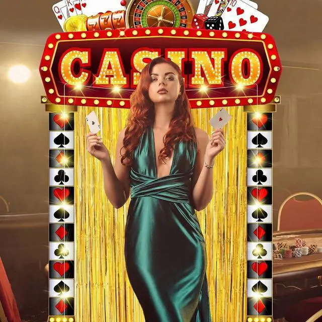 Alt view image 5 of 7 - 5 Pcs Casino Party Decorations with Gold Foil Curtain Backdrop and String Lights Casino Theme Backdrop Awards Night Decorations for Halloween, New Year, Birthday Vintage Art Events