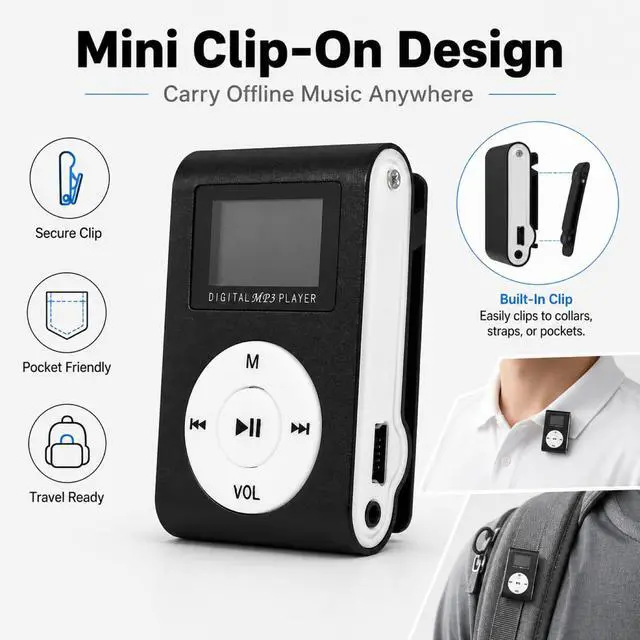 Alt view image 2 of 6 - Music Player Mp3 Player Screen Mini