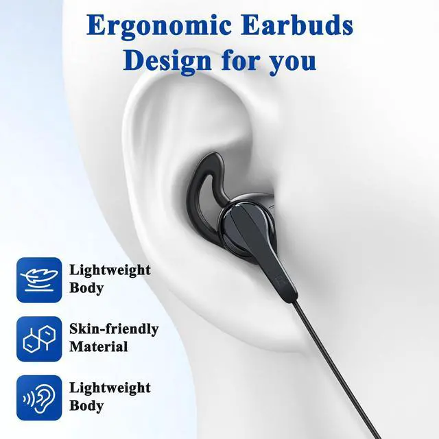Alt view image 5 of 7 - USB C Earbuds Wired C Plug Headphone 90°Right Angle Earphones Black | Cord Headphones with Microphone Volume Control for iPhone 17 16 15 Pro for Google Pixel 10 9 Pro for Samsung S26 Ultra S25
