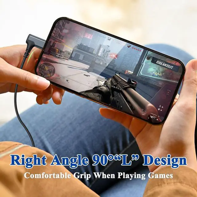 Alt view image 7 of 7 - USB C Earbuds Wired C Plug Headphone 90°Right Angle Earphones Black | Cord Headphones with Microphone Volume Control for iPhone 17 16 15 Pro for Google Pixel 10 9 Pro for Samsung S26 Ultra S25