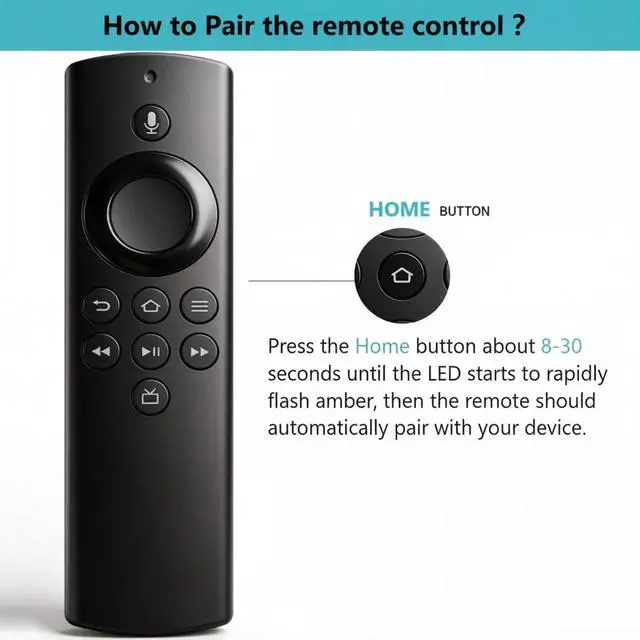 Alt view image 4 of 6 - Replacement Voice Remote for Fstick 2nd Gen Fcube, Remote Control LY73PR E9L29Y S3L46N LDC9WZ EX69VW A78V3N with Voice