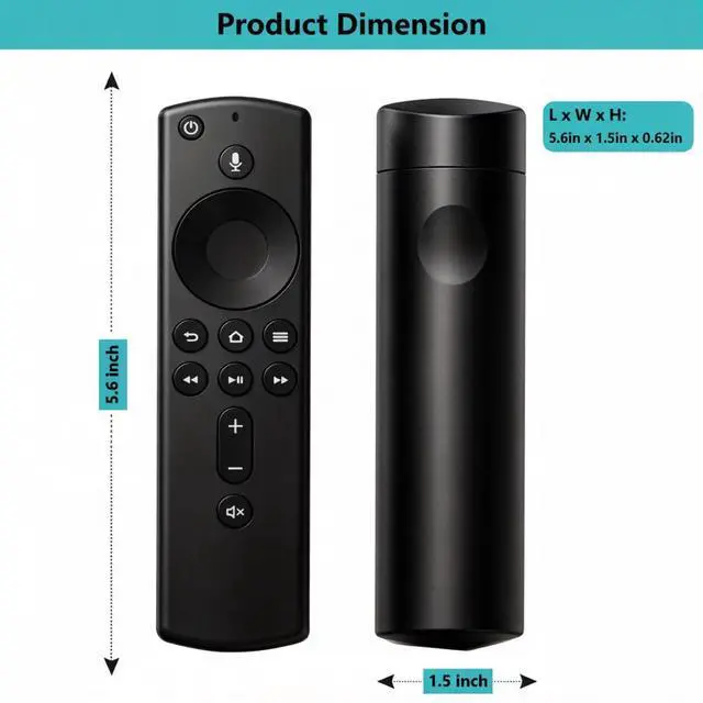 Alt view image 6 of 6 - Replacement Voice Remote for Fstick 2nd Gen Fcube, Remote Control LY73PR E9L29Y S3L46N LDC9WZ EX69VW A78V3N with Voice
