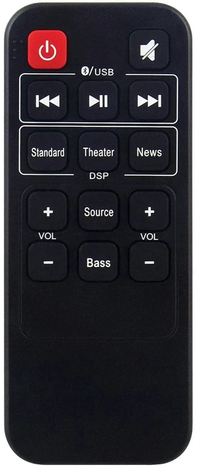 Main image of RMT-HSB318 Replacd Remote Control fit for Insignia NS-HSB318 Soundbar | Home Theater Speaker