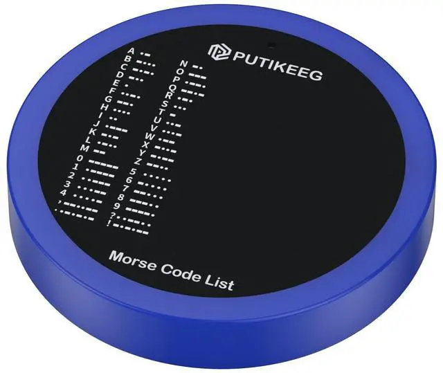 Main image of Morse Code Round Table Key morse code List Learning Shortwave Radio (Blue)