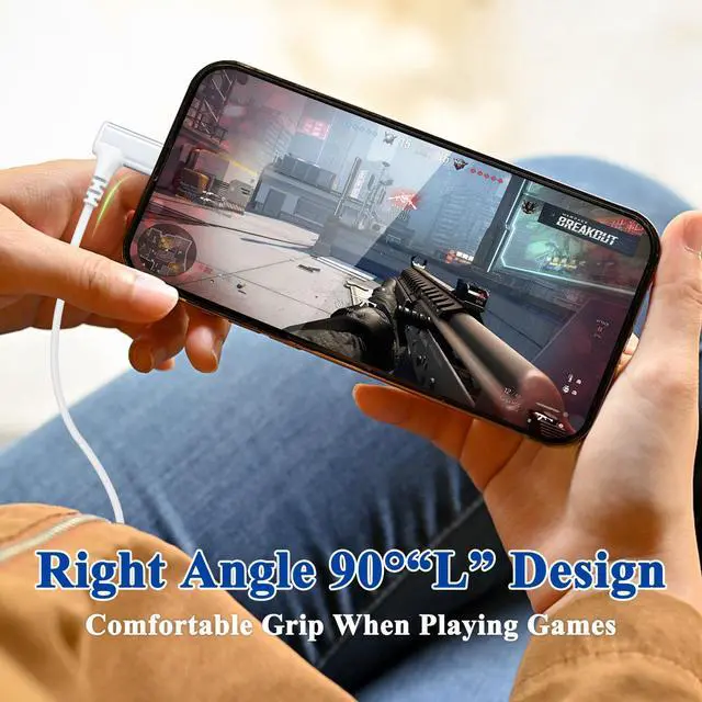 Alt view image 7 of 7 - USB C Earbuds Wired C Plug Headphone 90°Right Angle Earphones White | Cord Headphones with Microphone Volume Control for iPhone 17 16 15 Pro for Google Pixel 10 9 Pro for Samsung S26 Ultra S25