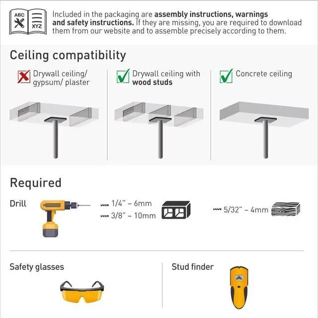Alt view image 6 of 6 - 38'' Long TV Ceiling Mount, 13-65 inch Full Motion - 3 Movement Flat/Curved Screen Bracket, Holds up to 88lbs, Telescopic Height Adjustment, Fits LED OLED LCD