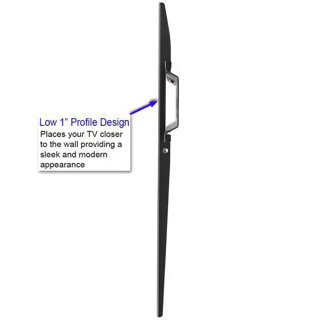 Alt view image 5 of 6 - Fixed TV Mount for Most 26-60 Inch TVs up to 115lbs, with 10ft HDMI Cable, VESA 400x400mm, Flat Screen TV Wall Mount Bracket, Fits 16" Studs, Quick Release Lock, Low 1" Profile