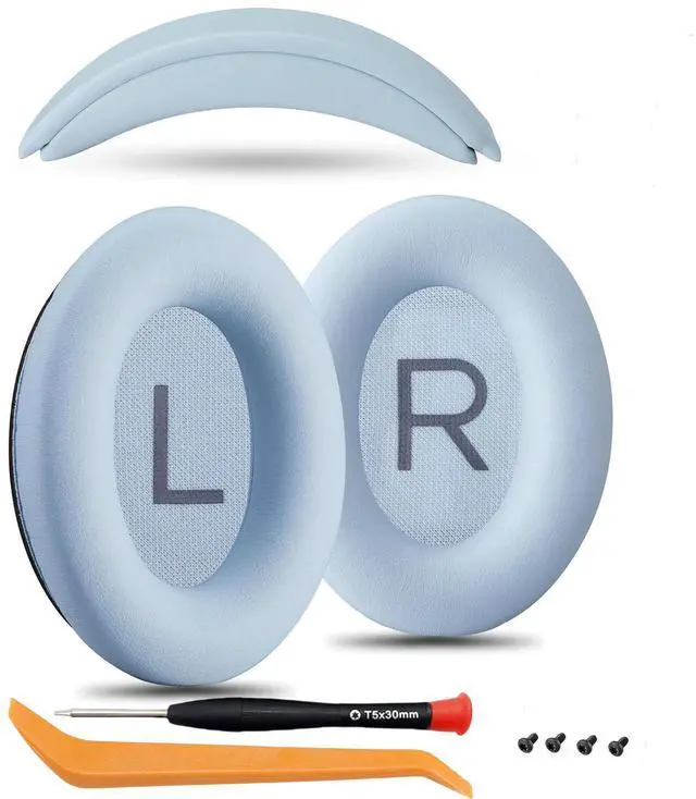 Main image of Ear Cushions and Headband Cushion Foam for Bose QuietComfort 45 (QC45) Headphones Accessories Easy to Install 45 (45-Sky Blue)