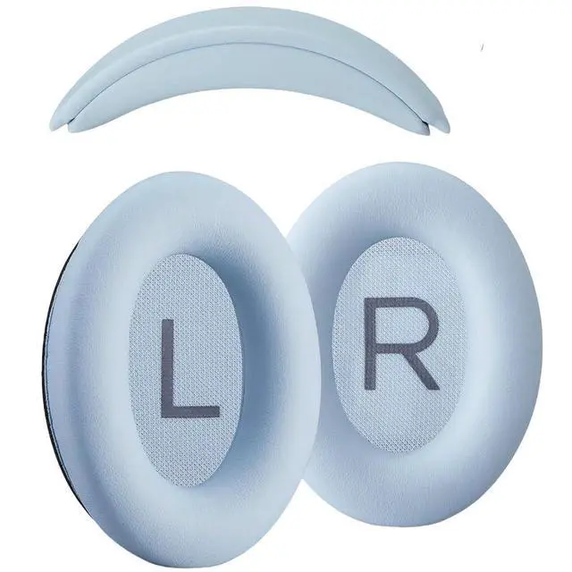 Alt view image 4 of 6 - Ear Cushions and Headband Cushion Foam for Bose QuietComfort 45 (QC45) Headphones Accessories Easy to Install 45 (45-Sky Blue)