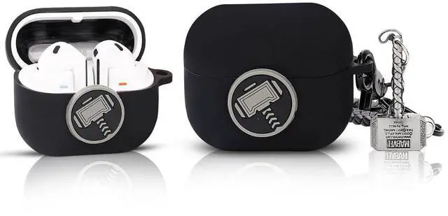 Main image of Case for Samsung Galaxy Buds 3 and for Galaxy Buds 3 Pro Earbuds with Doll and Carabiner, Silicone Charging Shockproof Protective Cover with Cartoon Skin Design for Man Woman Teen