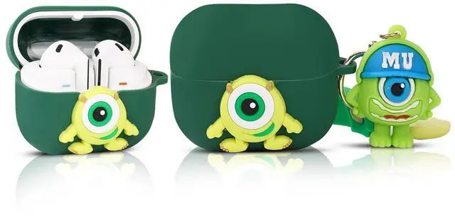 Main image of Case for Samsung Galaxy Buds 3 and for Galaxy Buds 3 Pro Earbuds with Doll and Carabiner, Silicone Charging Shockproof Protective Cover with Cartoon Skin Design for Man Woman Teen (MrQ)