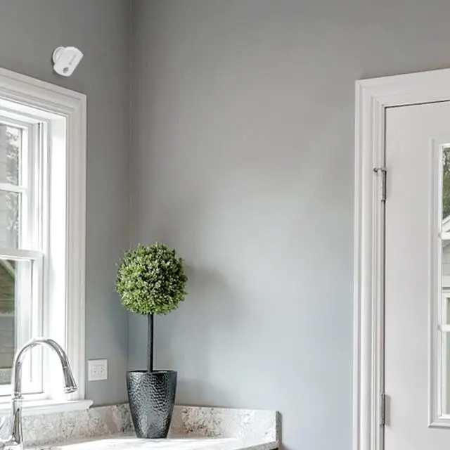 Alt view image 2 of 6 - Wireless Motion Alert Sensor Unit Easy Installation Both Indoors & Outdoors with Weatherproof Design, No Hub Required. Detect Movement Up to 50ft Away Within 110 Degree Range,White
