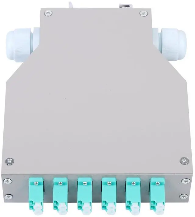 Main image of LC-OM3 6 Duplex 12 Port DIN Rail Fiber Optic Enclosure ODF (Includes Pigtail and 6PC Coupler)