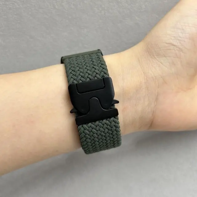 Alt view image 4 of 5 - Upgraded Nylon Weaving Strap for Whoop 5.0 & 4.0, Magnetic Clasp with Protective Shell, Breathable Sport Band for Fitness, Running, Sleep