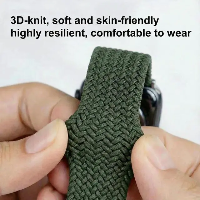 Alt view image 5 of 5 - Upgraded Nylon Weaving Strap for Whoop 5.0 & 4.0, Magnetic Clasp with Protective Shell, Breathable Sport Band for Fitness, Running, Sleep