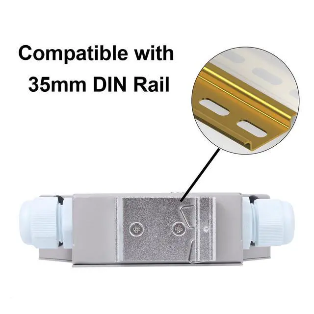Alt view image 4 of 7 - LC-OM3 6 Duplex 12 Port DIN Rail Fiber Optic Enclosure ODF (Includes Pigtail and 6PC Coupler)