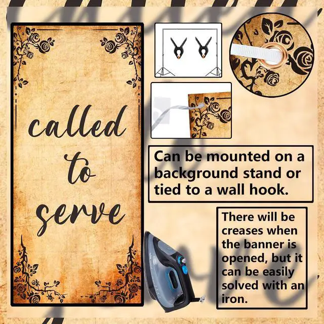 Alt view image 4 of 7 - Called to Serve Banner Backdrop Background Black Yellow LDS Missionary Call Mission Call Theme Decor for Mission Farewell Party Back to School Party Favors Supplies Decorations Photo Booth Props