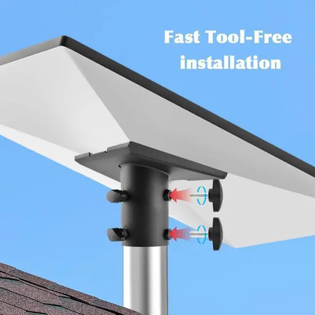 Alt view image 6 of 7 - Pipe Adapter for Starlink Gen 3,Pole Mount for Starlink,6 Holes-Starlink Mounting Kit for Starlink-Standard Dish V3,fits masts from 1.1-2.1in (28-54mm),Easy to Install