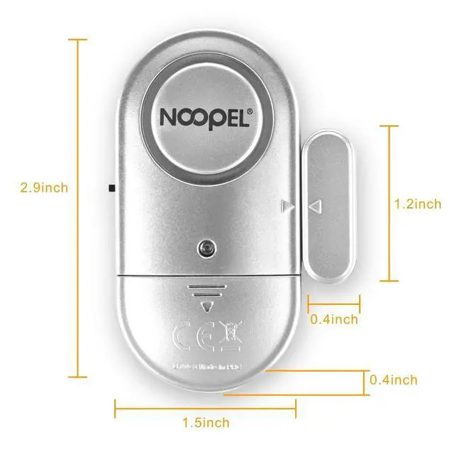 Alt view image 4 of 7 - Door Alarms When Opened 4 Pack, New Version with Two Volume Levels, Window Alarm Sensors for Kids Safety Burglar Intruder Entry Alert, DIY Home Security, Battery Operated