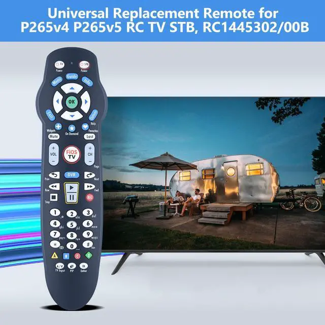 Alt view image 2 of 6 - Universal Replacement Compatible with Verizon Fios VZ P265v4 P265v5 RC TV STB Remote Control, for RC1445302/00B
