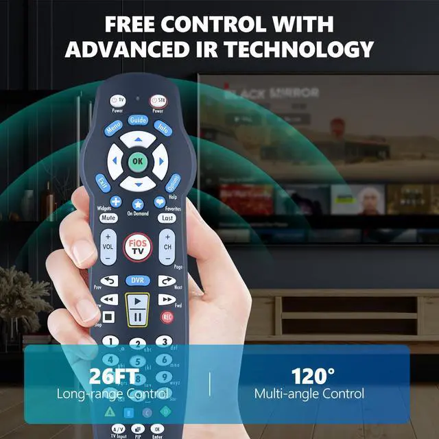 Alt view image 5 of 6 - Universal Replacement Compatible with Verizon Fios VZ P265v4 P265v5 RC TV STB Remote Control, for RC1445302/00B
