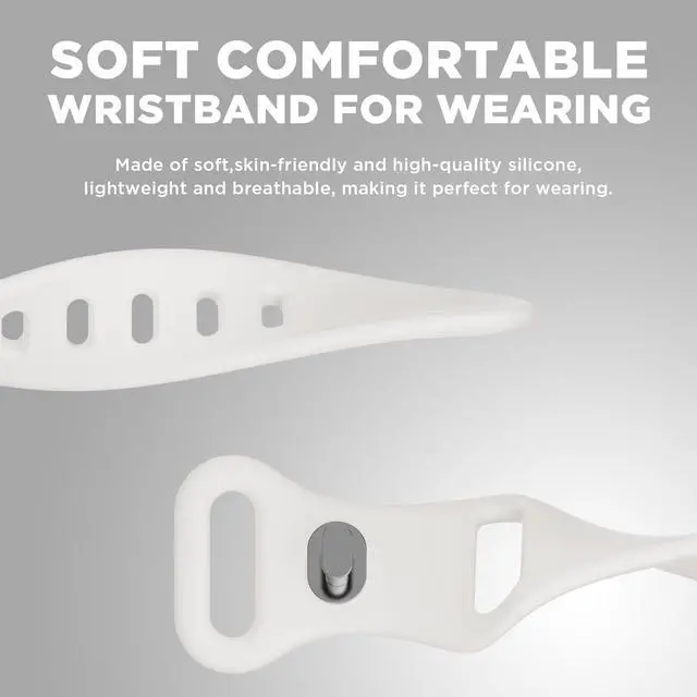 Alt view image 4 of 7 - Silicone Wristband Compatible with Plaud NotePin Voice Recorder,PC Case with Adjustable Wearable Strap for Plaud NotePin S (2025),Lightweight Replacement Strap Secure Fit Accessories (Starlight)